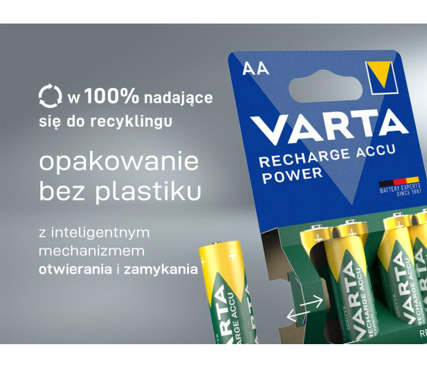VARTA Recharge Accu Power AAA 800mAh (4 szt.) 56703101404 - 1456591 - zdjęcie 4